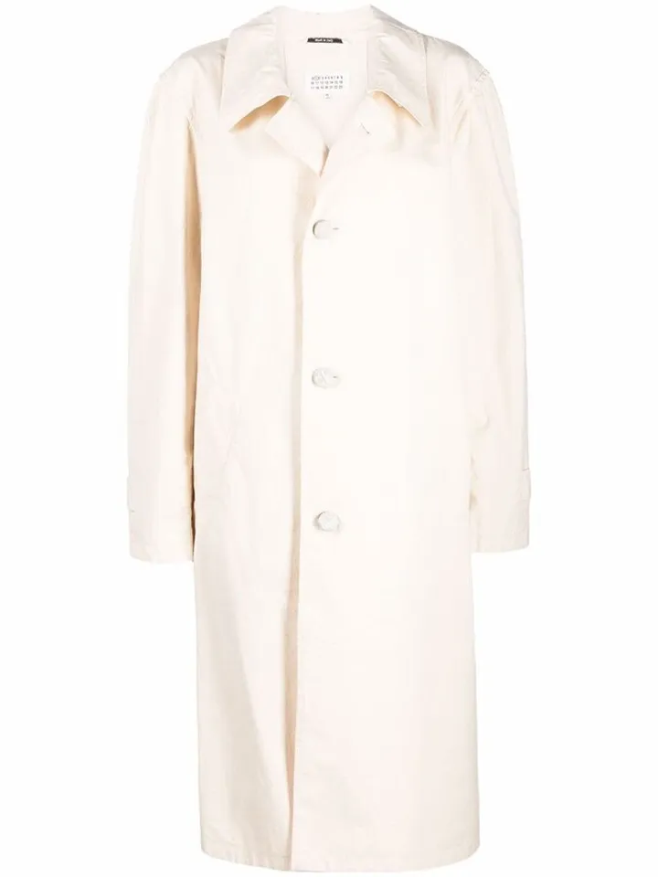 Single-Breasted Midi Coat