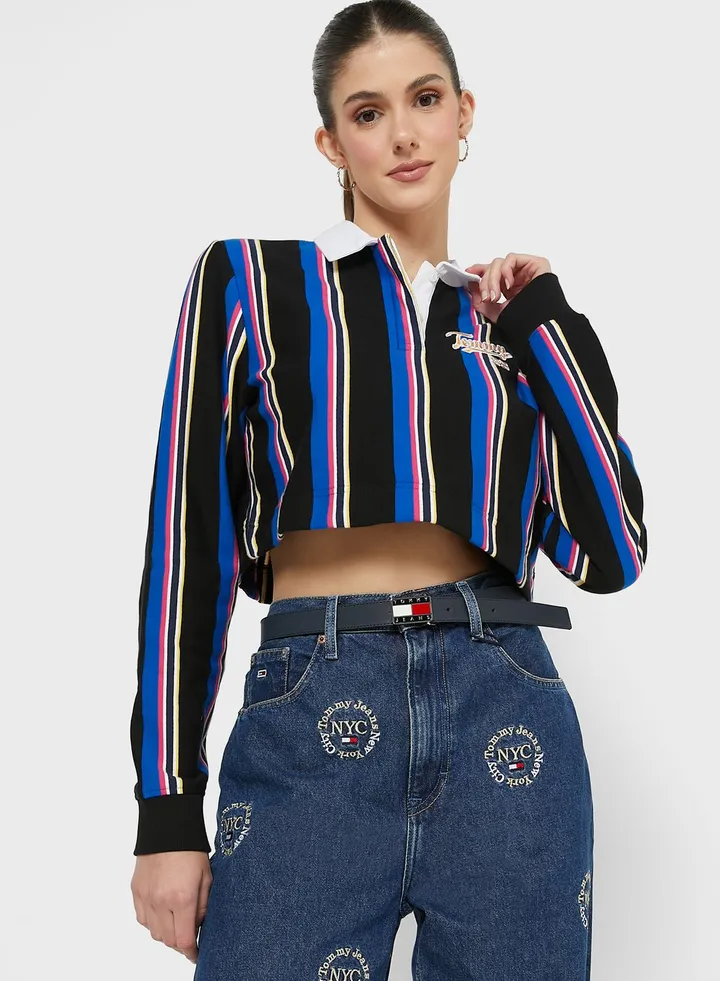 Striped Crop Top