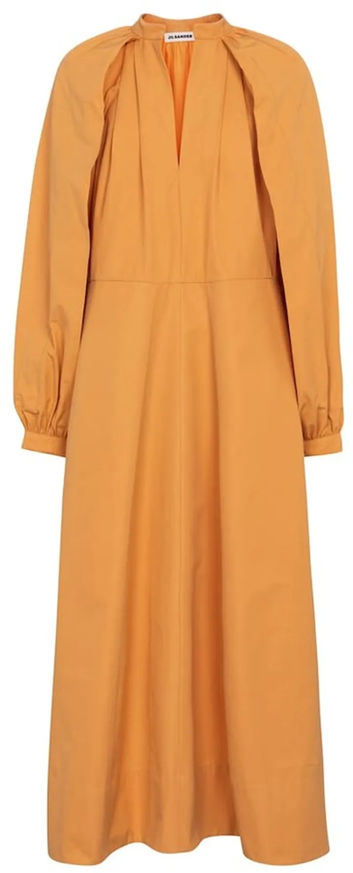 Cotton poplin midi dress