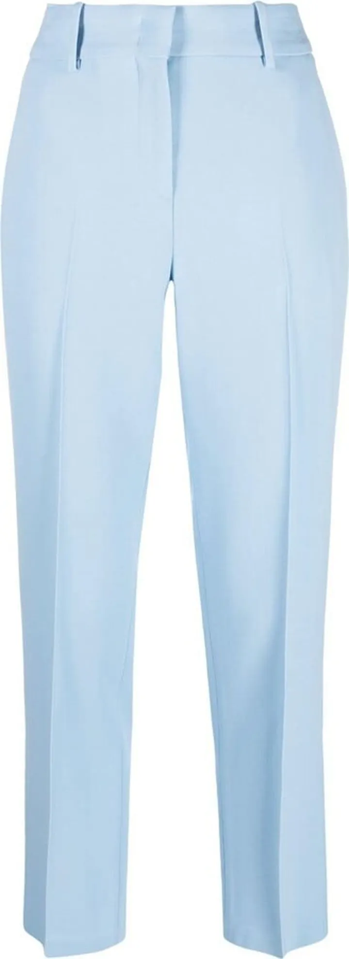 Cropped Straight-Leg Trousers