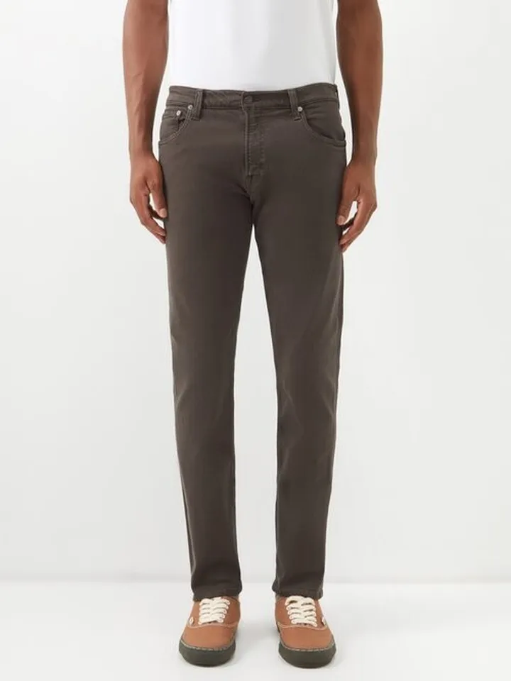 Adler Garment-dyed Denim Tapered-leg Jeans
