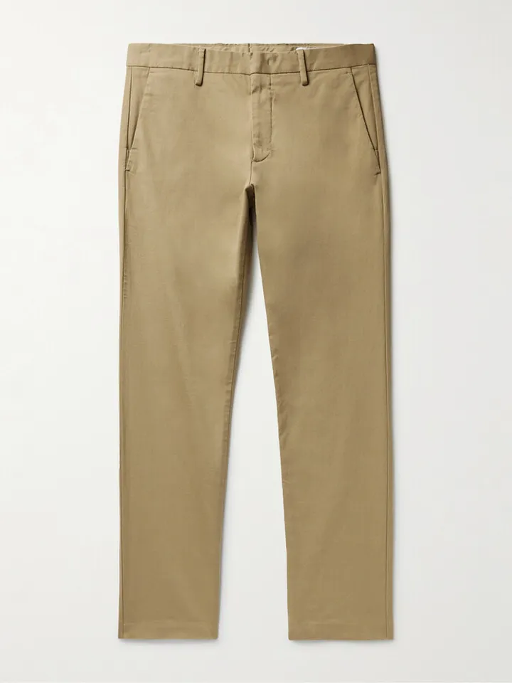Theo Tapered Stretch Organic Cotton-Twill Chinos