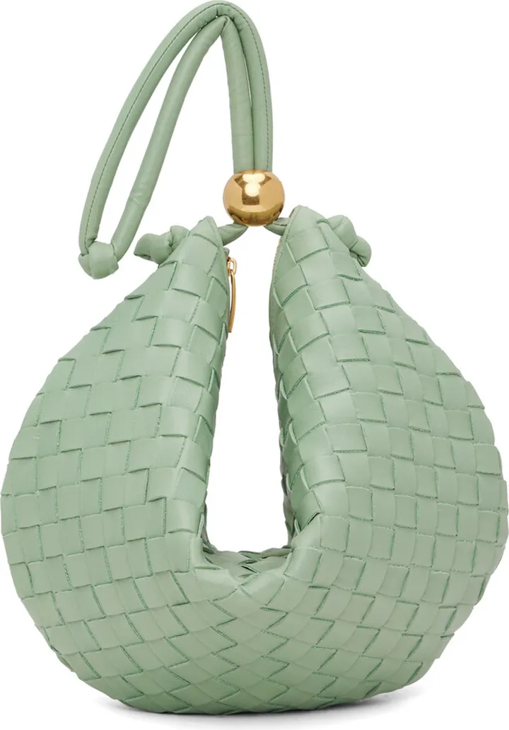 Bottega Veneta Green Medium Turn Pouch