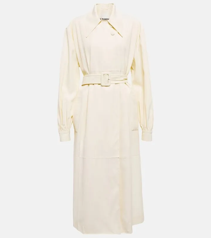 Belted shirt dress