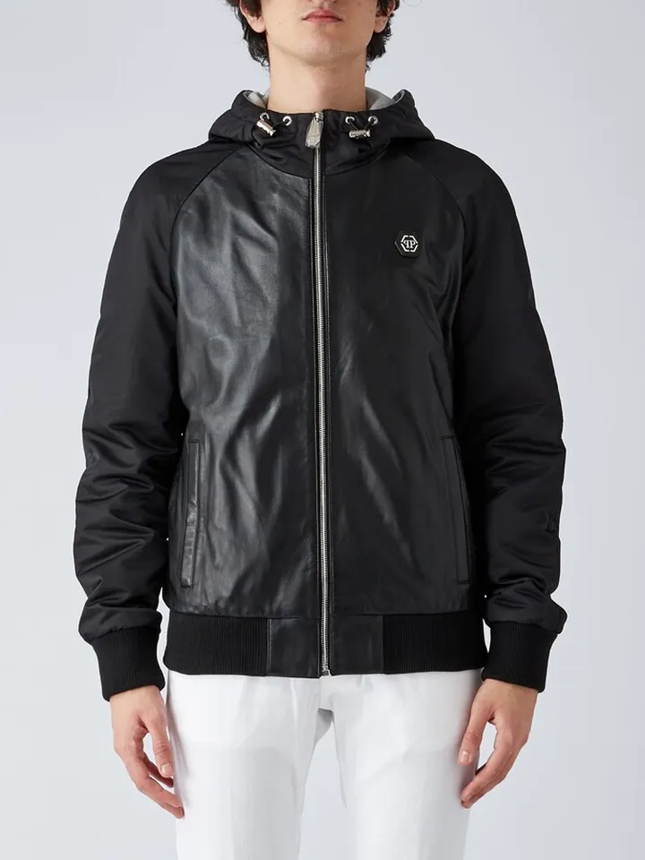 Leather K-way Jacket Jacket