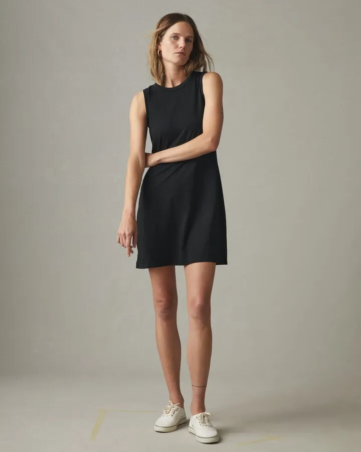 Muscle Tee Dress - Super Black