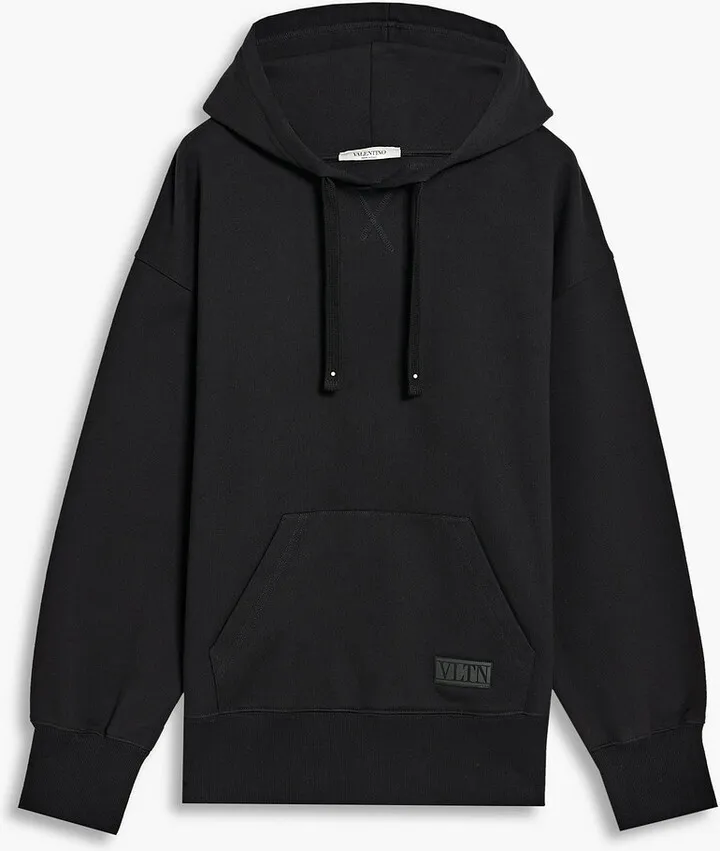 French cotton-terry hoodie