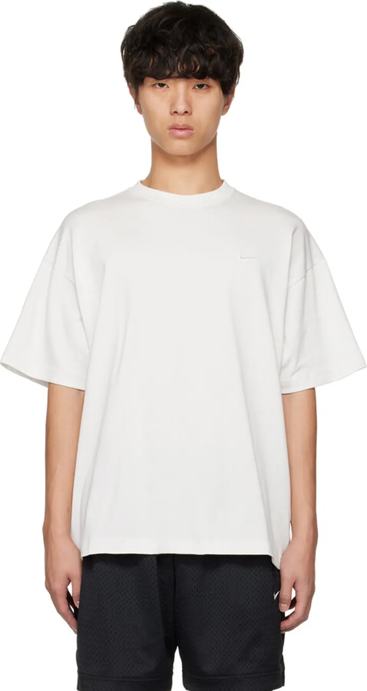 Nike White Solo Swoosh T-Shirt