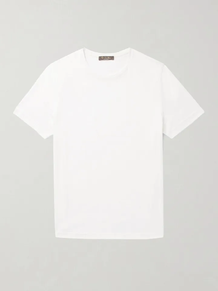 Slim-Fit Silk and Cotton-Blend Jersey T-Shirt