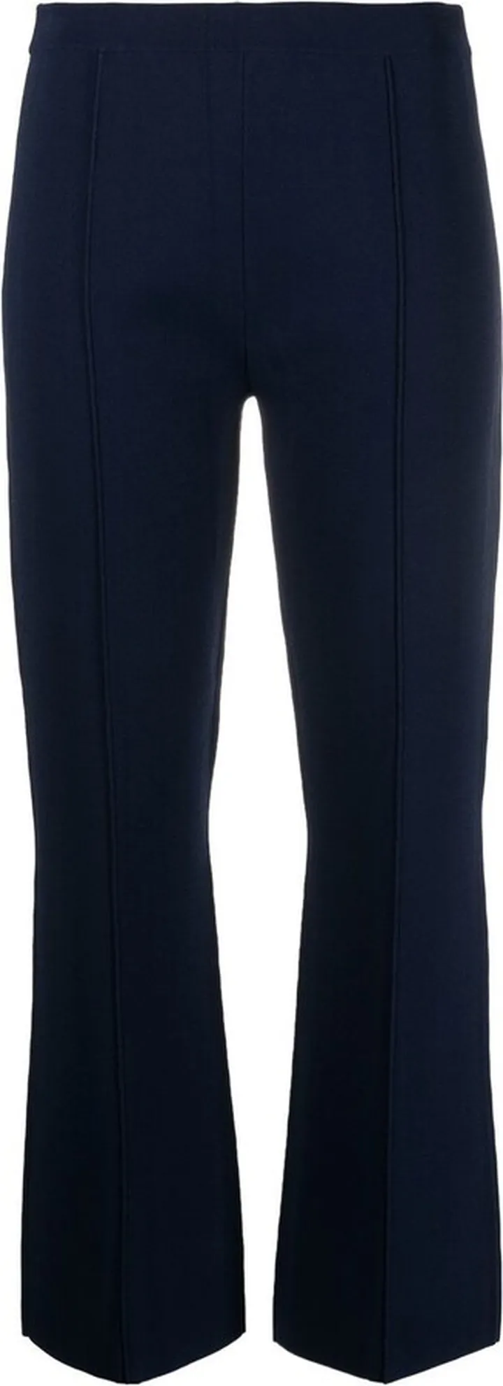 Knitted Cropped Flared Trousers