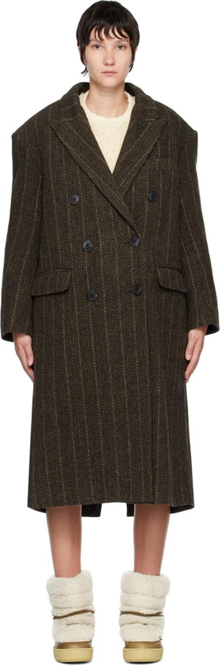 Isabel Marant Etoile Brown Lojima Coat
