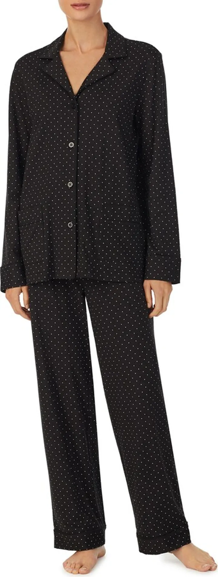 Long Sleeve Cotton Blend Pajamas