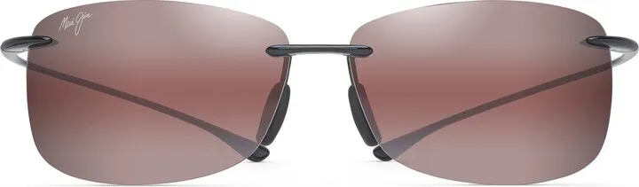 'Akau 62mm Polarized Rectangle Sunglasses
