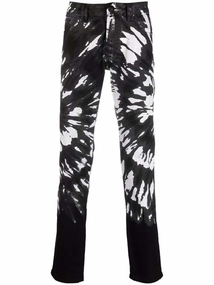 Tie Dye-Print Skinny Jeans