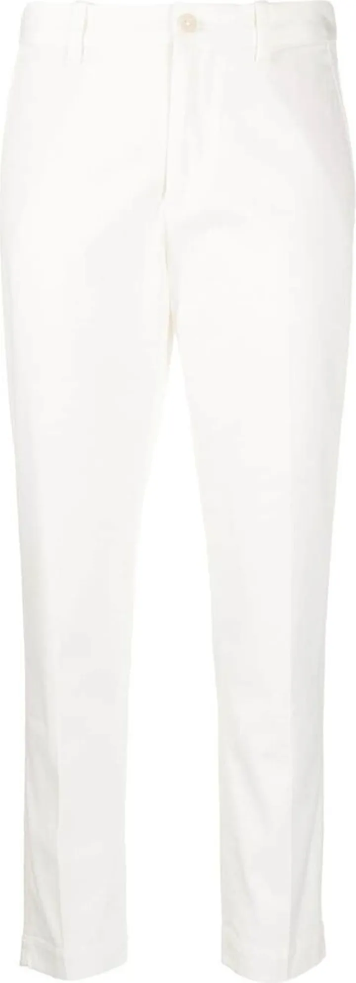High-Waisted Slim-Fit Trousers