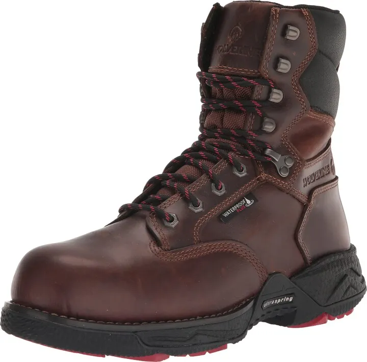 WOLVERINE Men's Hellcat Fuse DuraShocks UltraSpring CarbonMax 8in Construction Boot