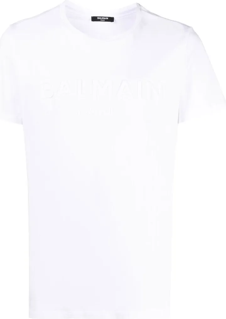 logo-embossed T-shirt