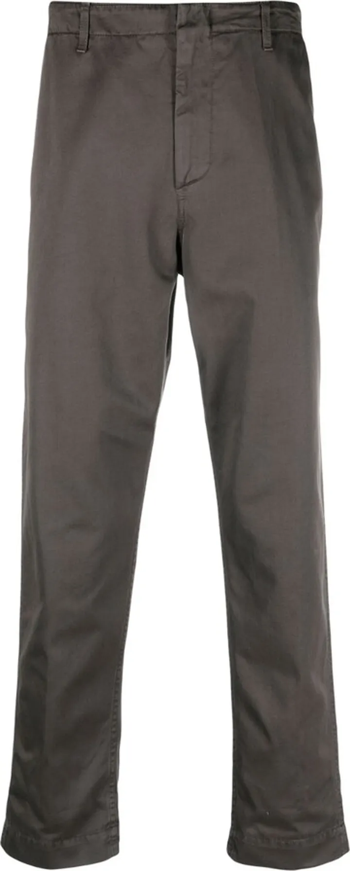 Straight-Leg Cotton Trousers