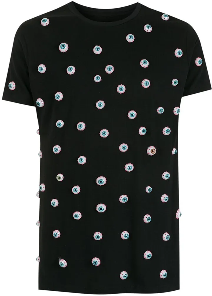 eyes-print cotton T-Shirt