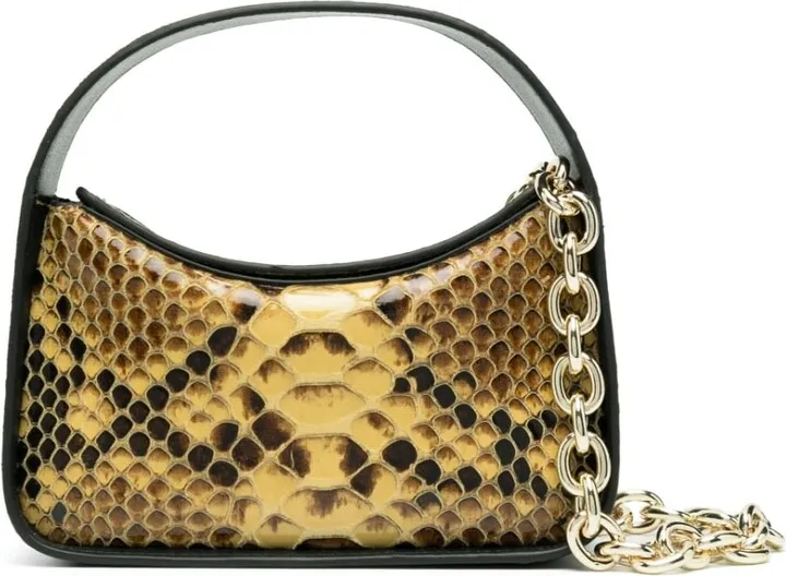 Millie snake-effect faux-leather mini bag