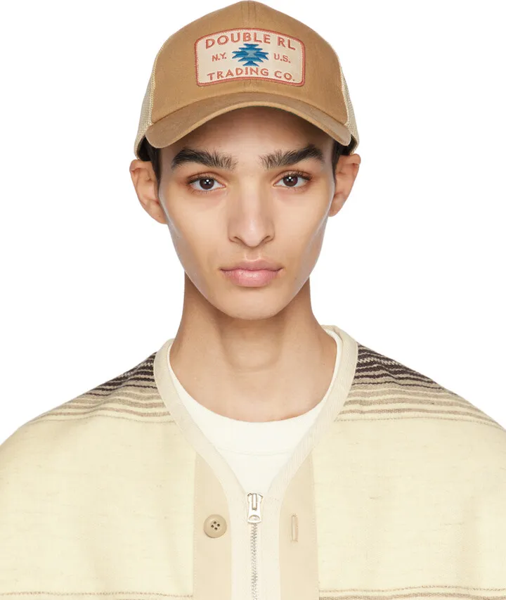 RRL Tan Patch Cap