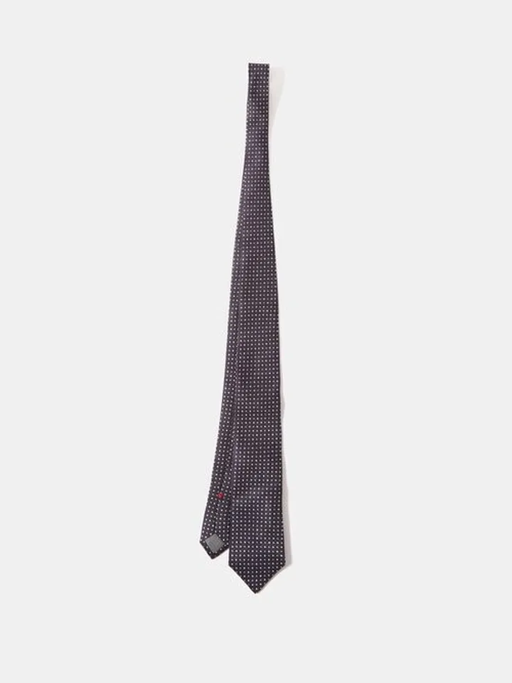 Polka-dot Silk Tie