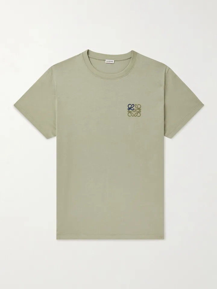 Logo-Embroidered Cotton-Jersey T-Shirt