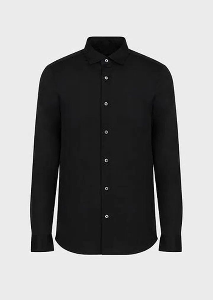 Tencel-blend jersey shirt
