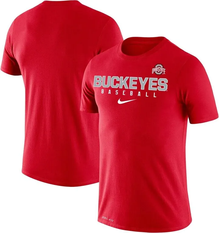 Men's Nike Scarlet Ohio State Buckeyes Baseball Legend Performance T-shirt