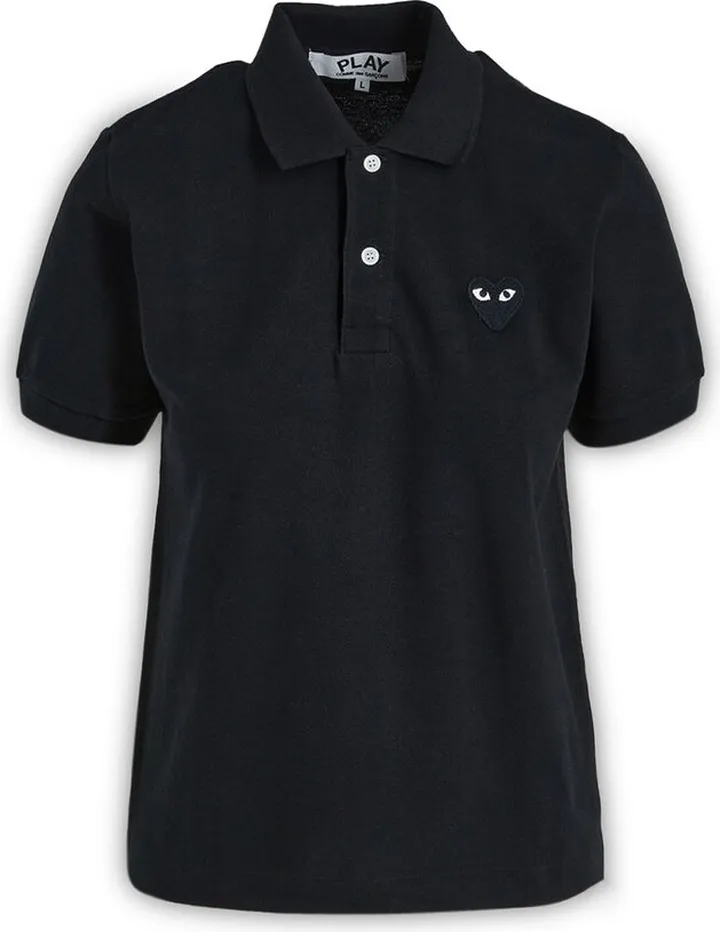 Comme des Garçons Play Logo Embroidered Polo Shirt
