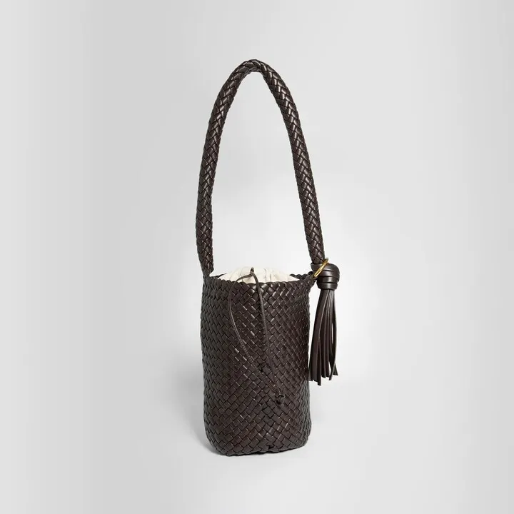 Bottega Veneta Unisex Brown Shoulder Bags