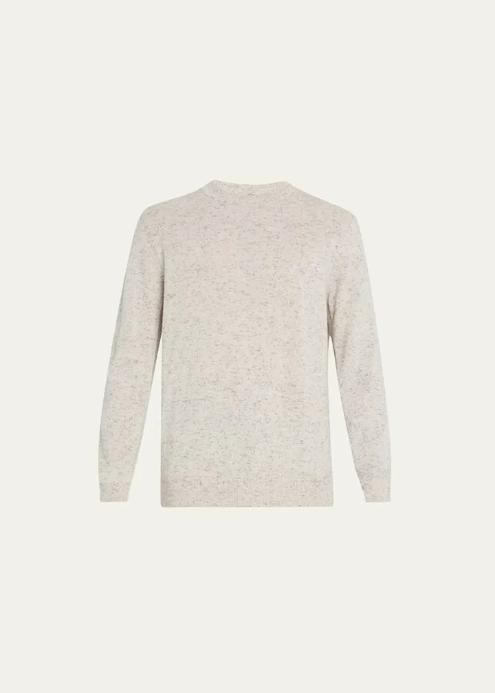 Men's Donegal Cashmere Crewneck Sweater
