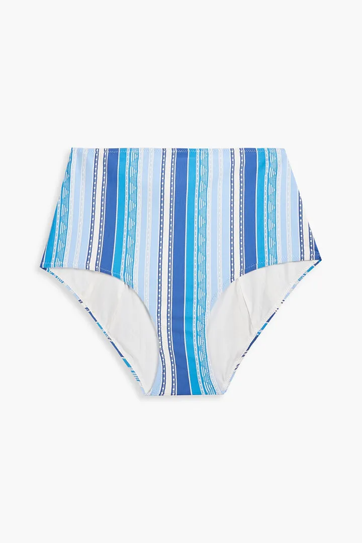 Eshal stretch-jacquard high-rise bikini briefs