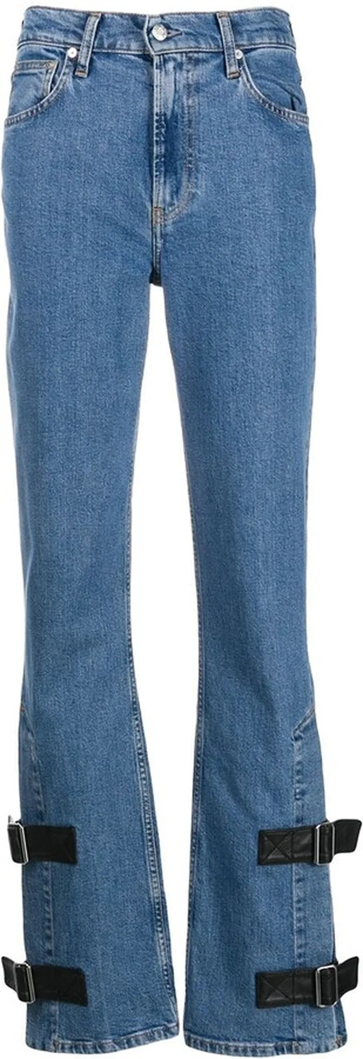 Strap bootcut jeans