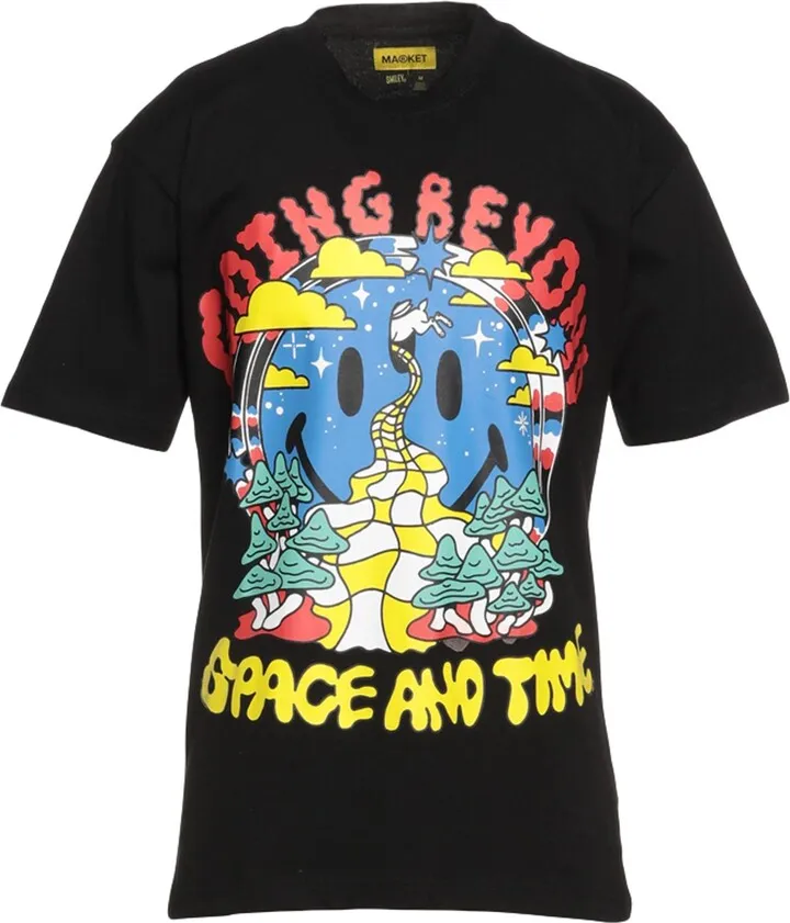 Smiley Beyond Space And Time T-shirt T-shirt Black