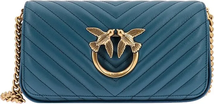 Pinko Small Love Chevron Quilted Shoulder Bag