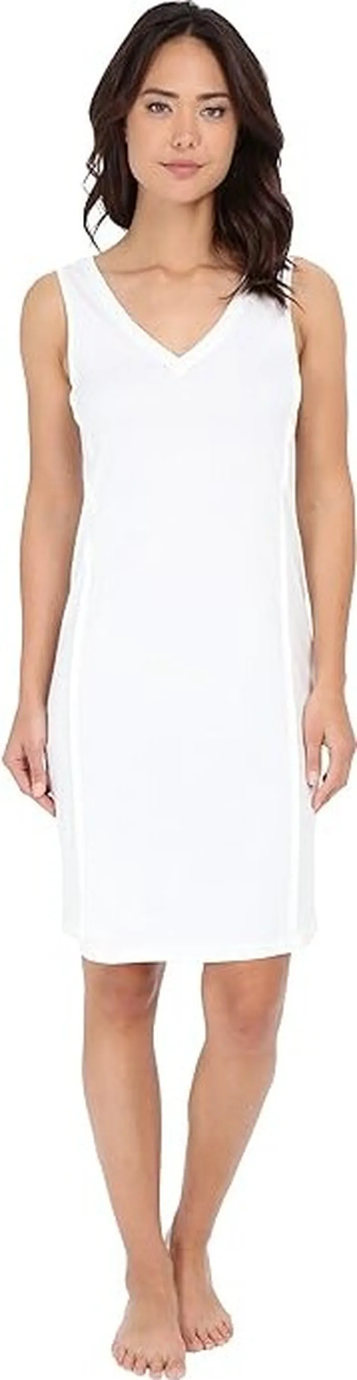 Hanro Pure Essence Tank Gown (Off-White) Women's Pajama
