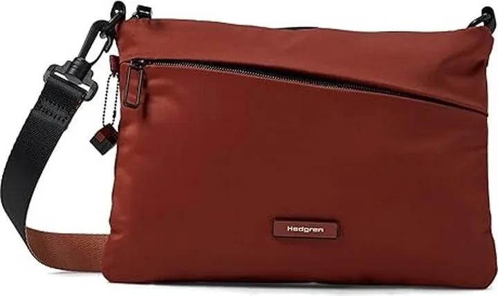Hedgren Orbit Flat Crossover (Cherry Mahogany) Cross Body Handbags