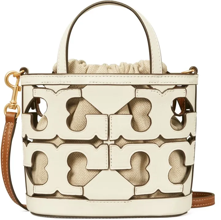 Ella Mini Leather Cutout Tote