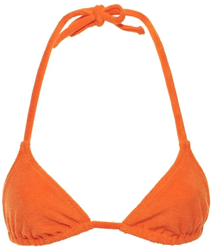 The Iris cotton blend bikini top