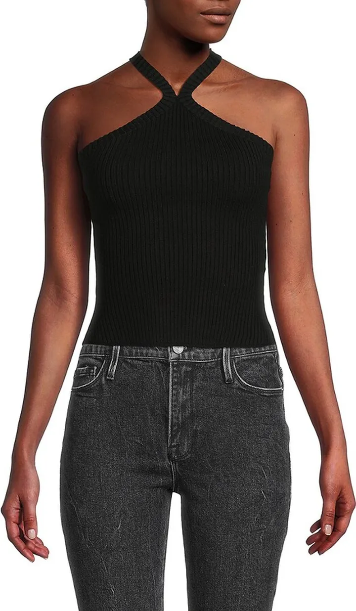 Mae Ribbed Halterneck Top