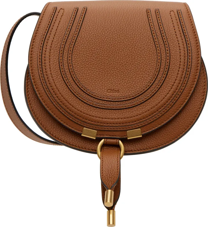Chloé Tan Small Marcie Saddle Bag