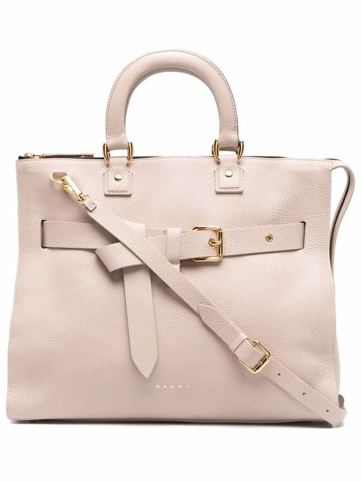 Buckle-Detail Tote Bag