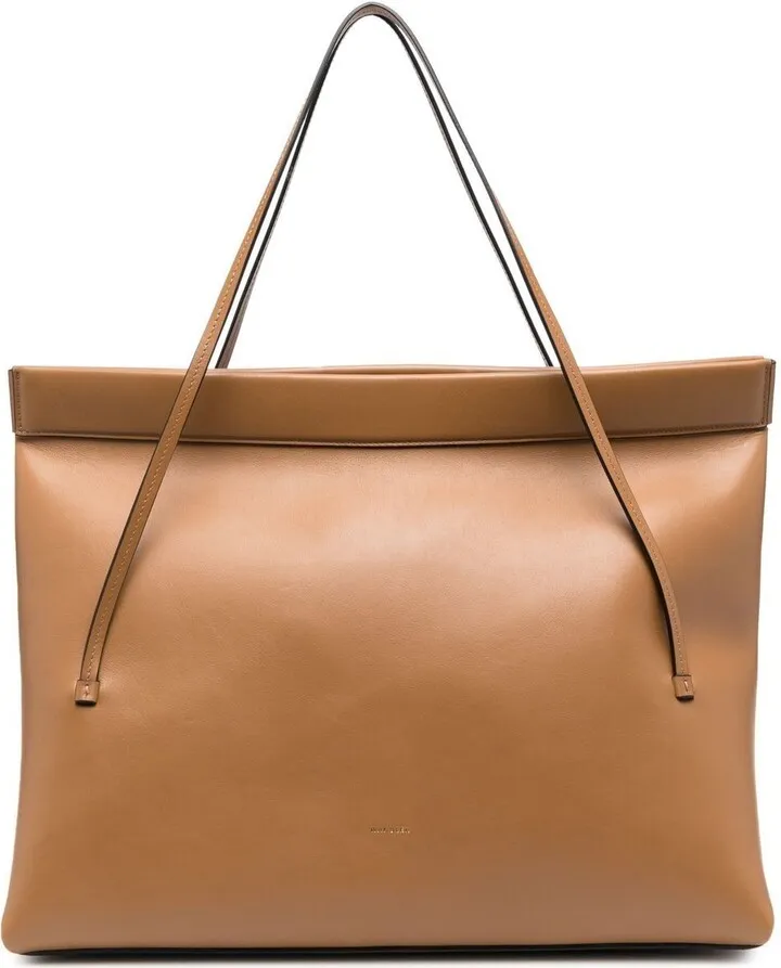 Brown Joanna Large Leather Tote Bag