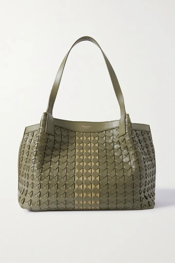 Serapian - Secret Small Leather Tote - Green