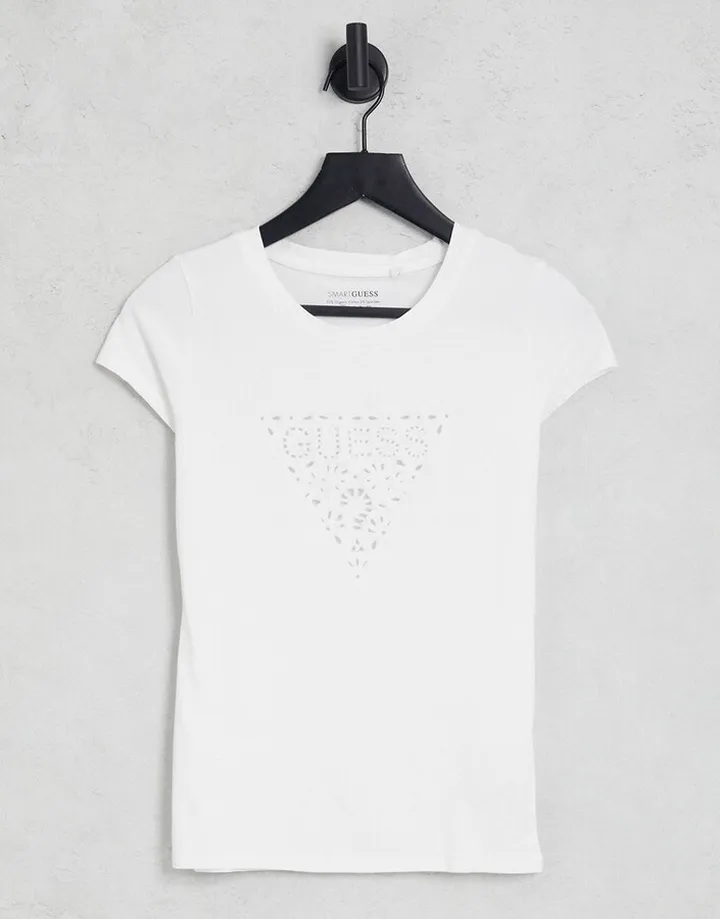 Guess logo t-shirt in white