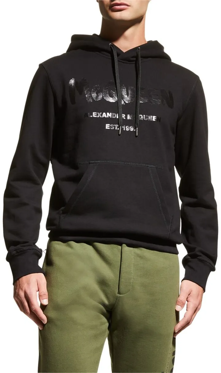 Men's Graffiti Logo-Print Hoodie