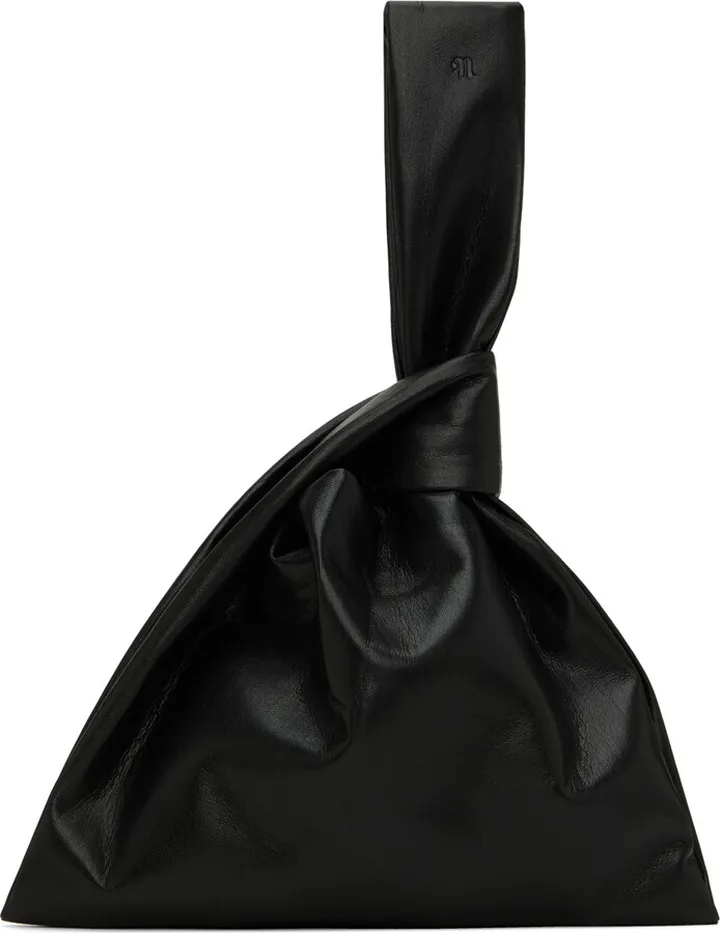 Nanushka Black Jen Vegan Leather Clutch