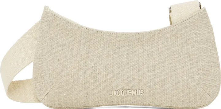 Jacquemus Off-White Le Raphia 'Le Bisou Gros Grain' Bag