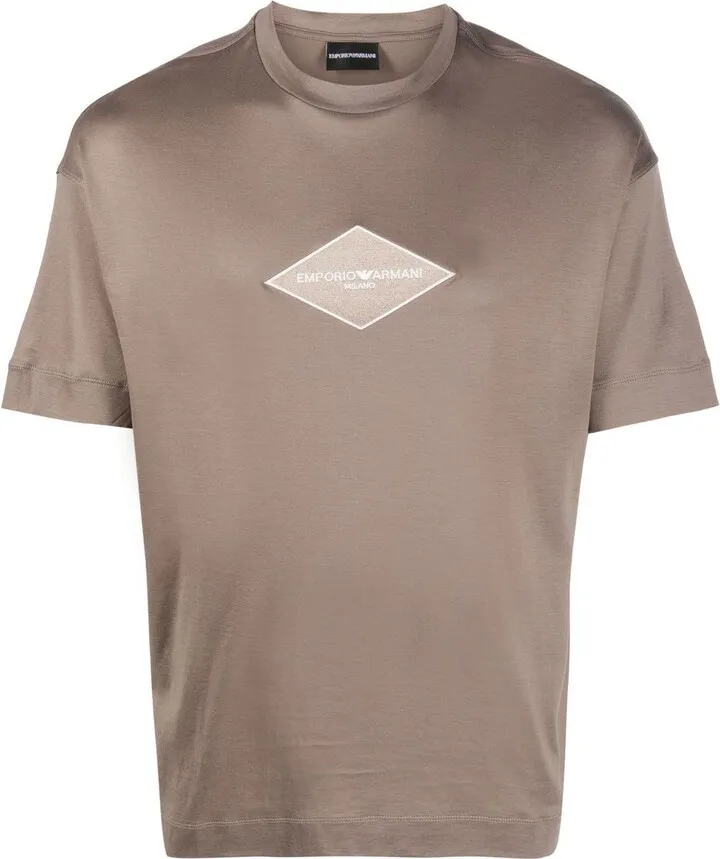 logo-embroidered short-sleeve T-shirt